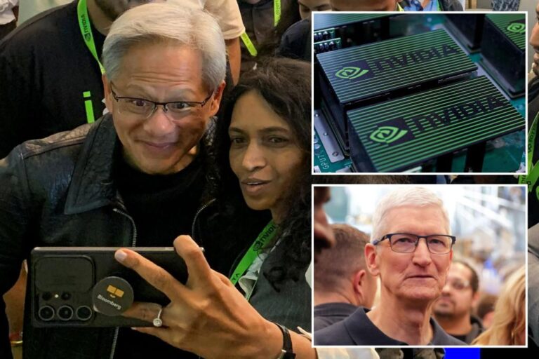 Nvidia briefly overtakes Apple as the world's most valuable company

